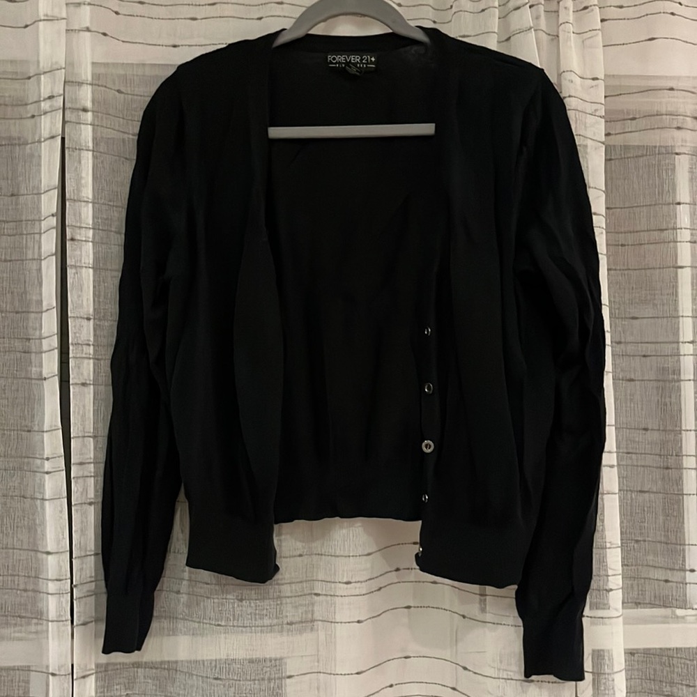 Forever 21 black cardigan 2x